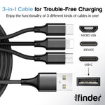 3in1 Cable (3ft) - Pack of 12