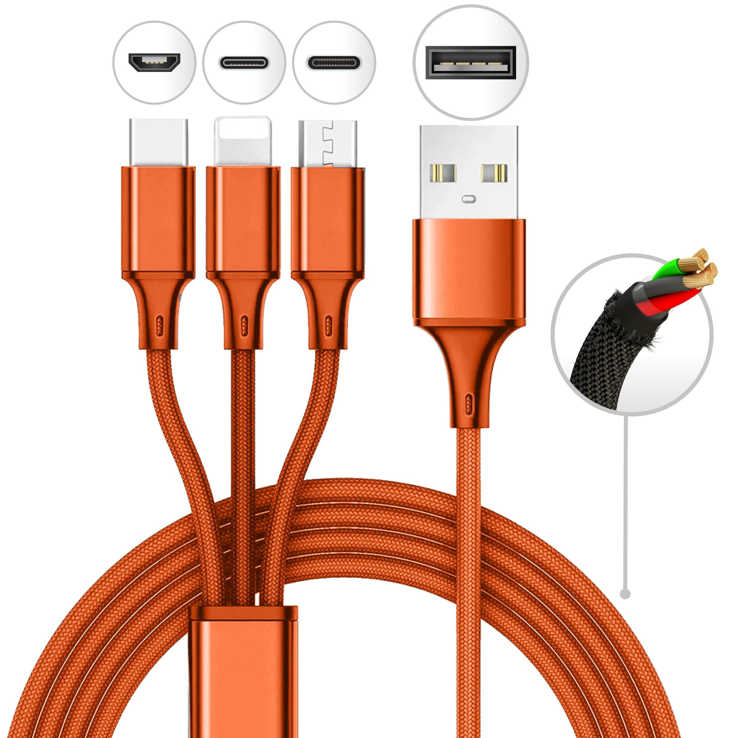 10 Foot 3-in-1 Charging Cord (12 Pack) Mila Wholesale – Mila